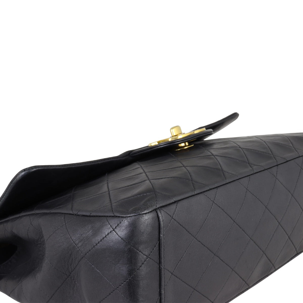 Chanel Maxi Jumbo XL Single Flap Bag | Black Lambskin