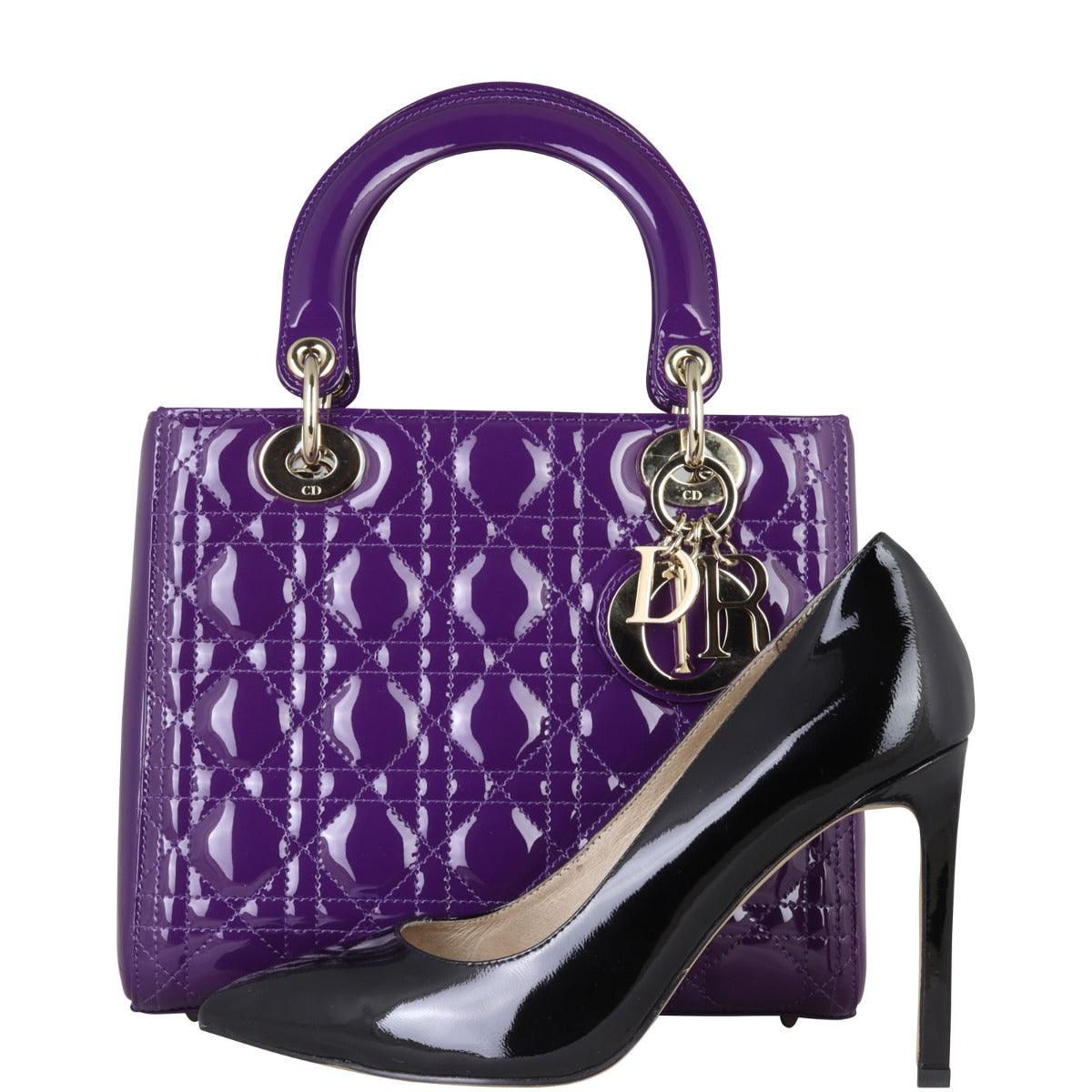 Dior Lady Dior Medium Patent