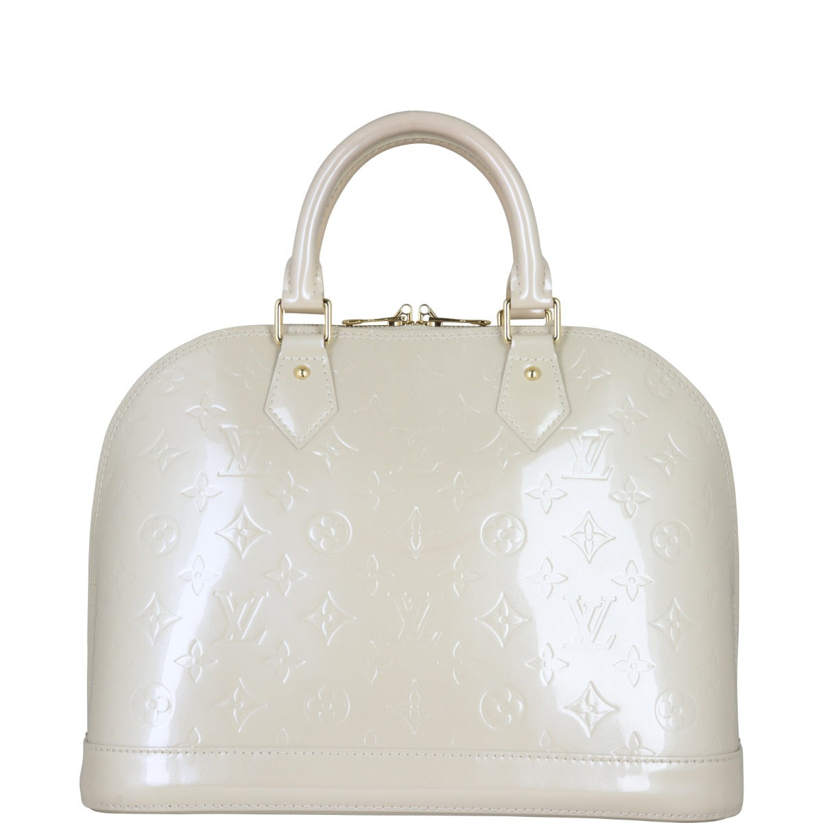 Louis Vuitton Alma PM Monogram Vernis | Blanc Corail GHW