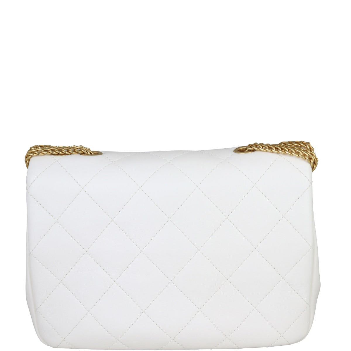 Chanel Looping Chain Flap Bag | White
