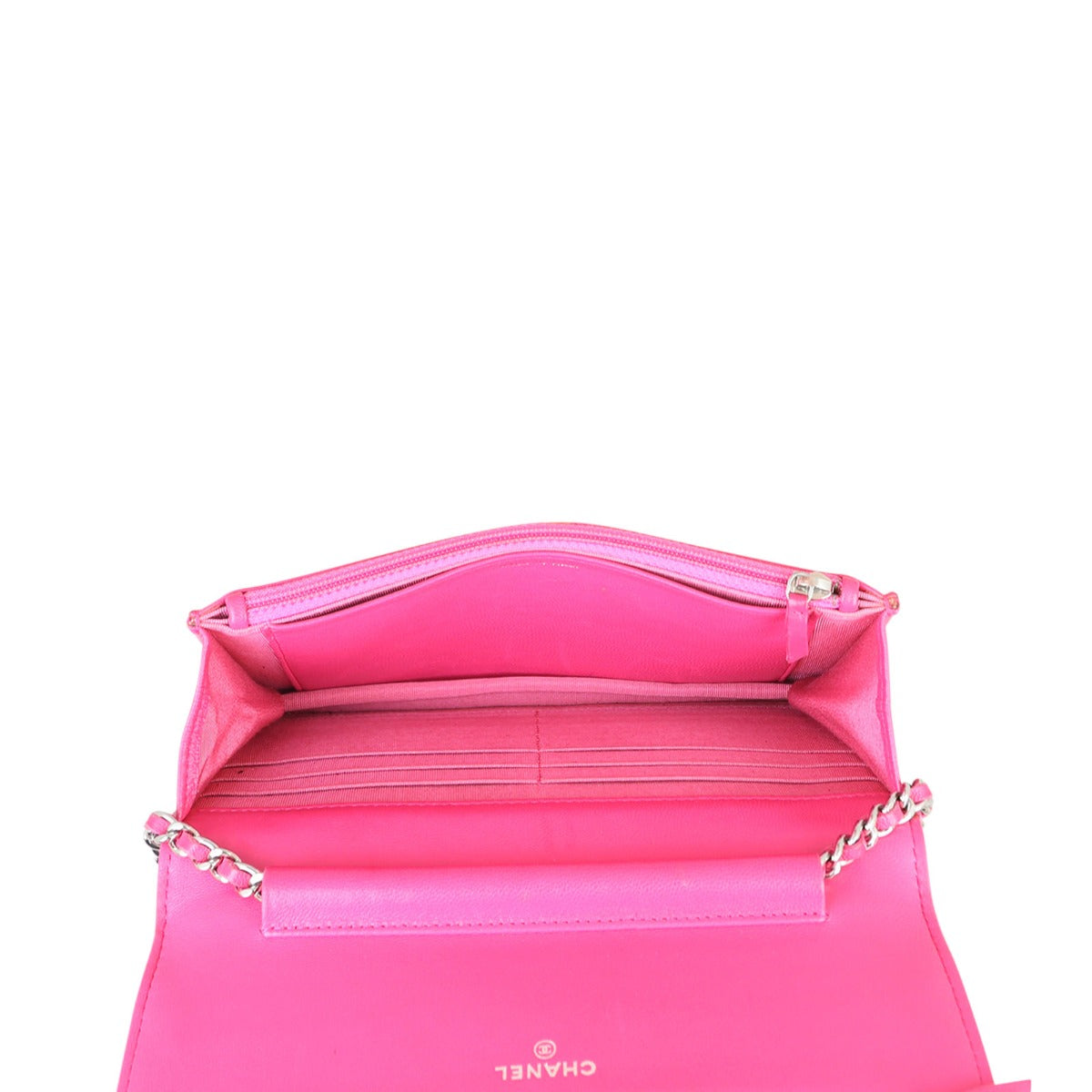 Chanel Classic Wallet on Chain | Hot Pink