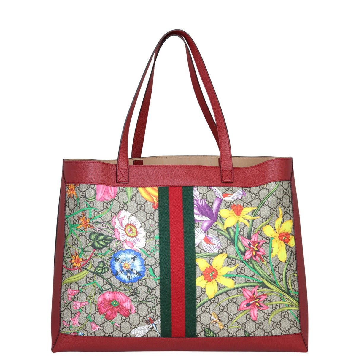 Gucci Flora GG Supreme Ophidia Large Tote