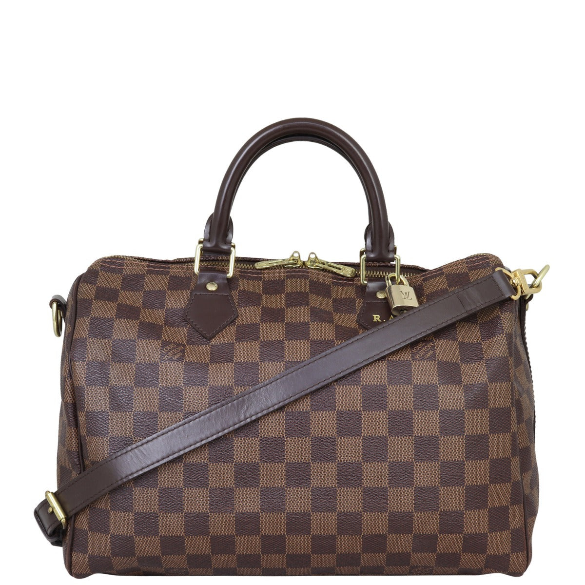 Louis Vuitton Speedy 30 Bandouliere Damier Ebene