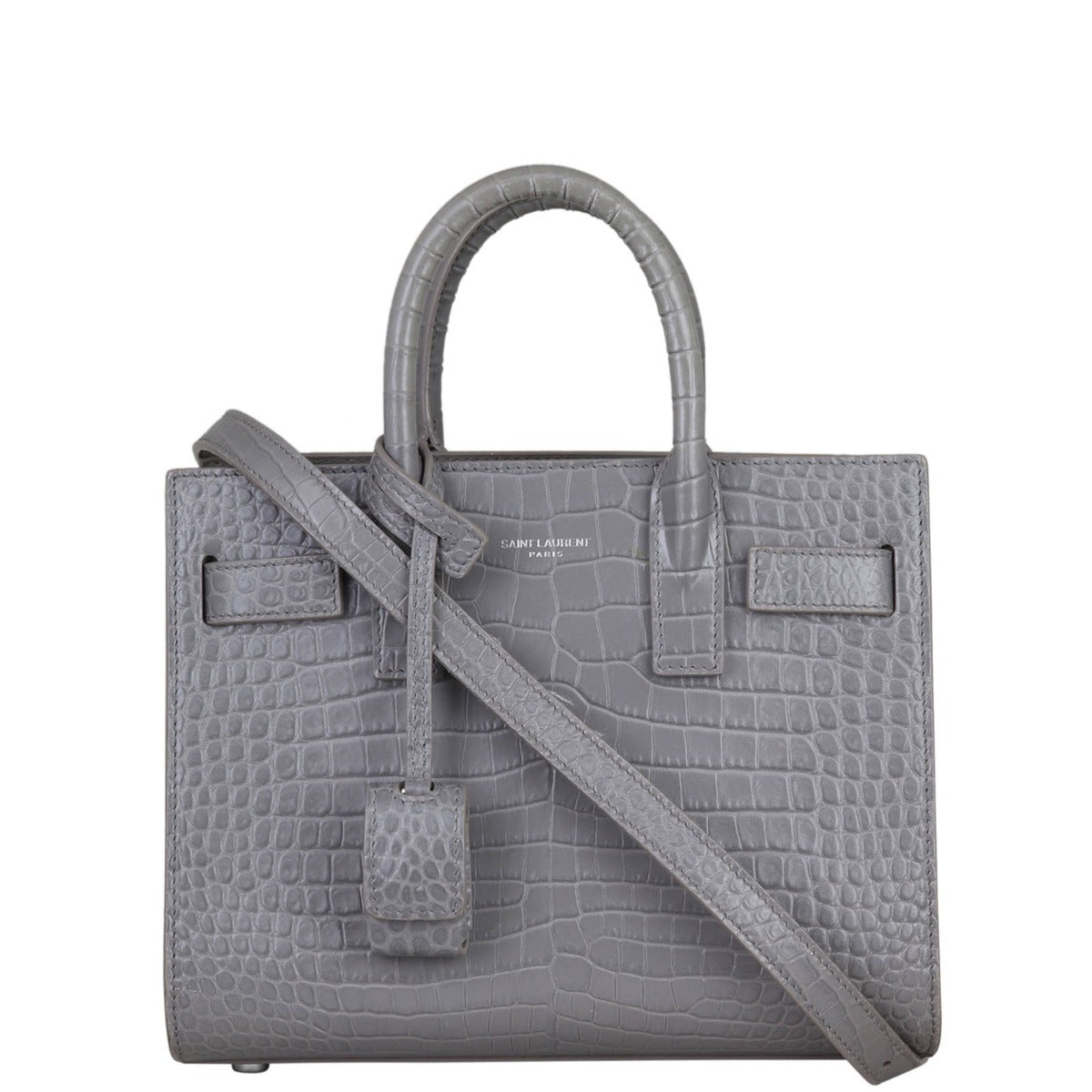 Saint Laurent Sac de Jour Nano Croc-Embossed