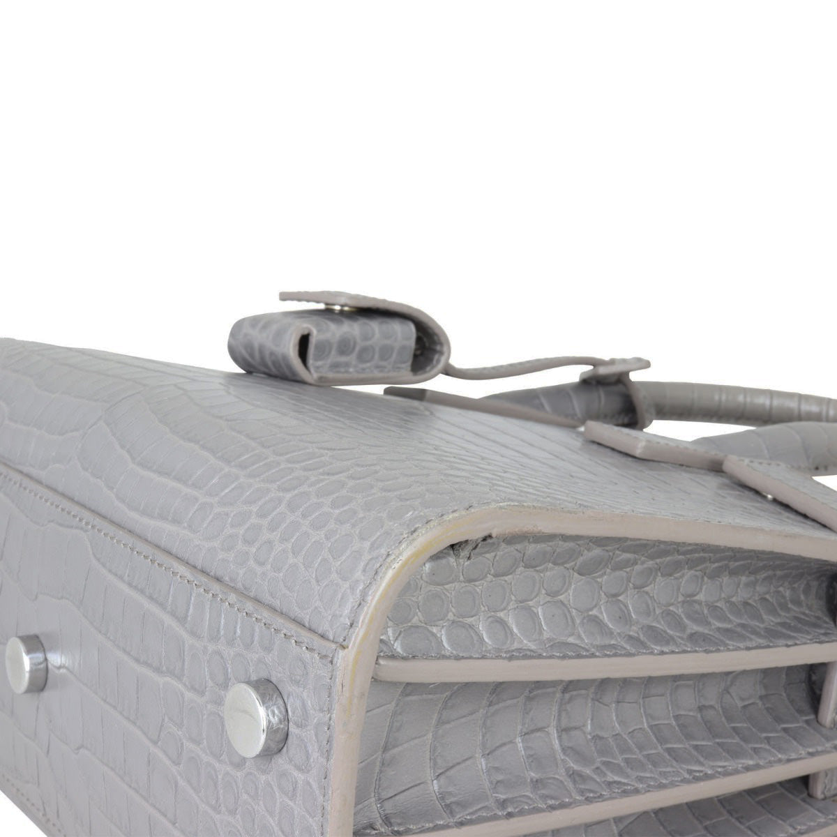 Saint Laurent Sac de Jour Nano Croc-Embossed