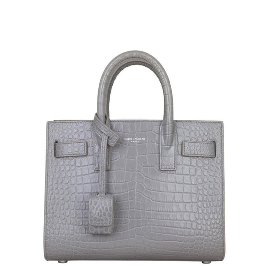 Saint Laurent Sac de Jour Nano Croc-Embossed