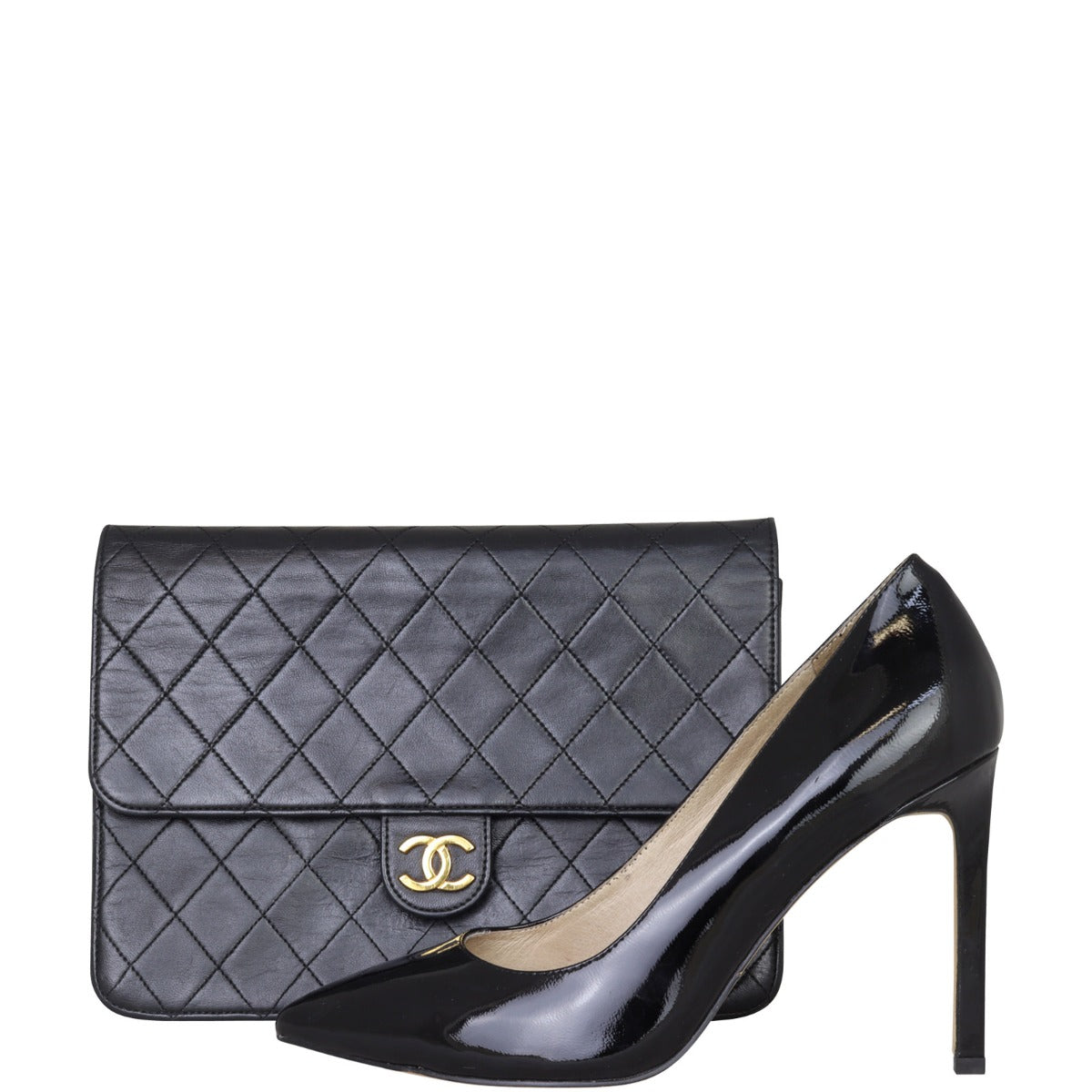 Chanel CC Vintage Flap Bag | Black