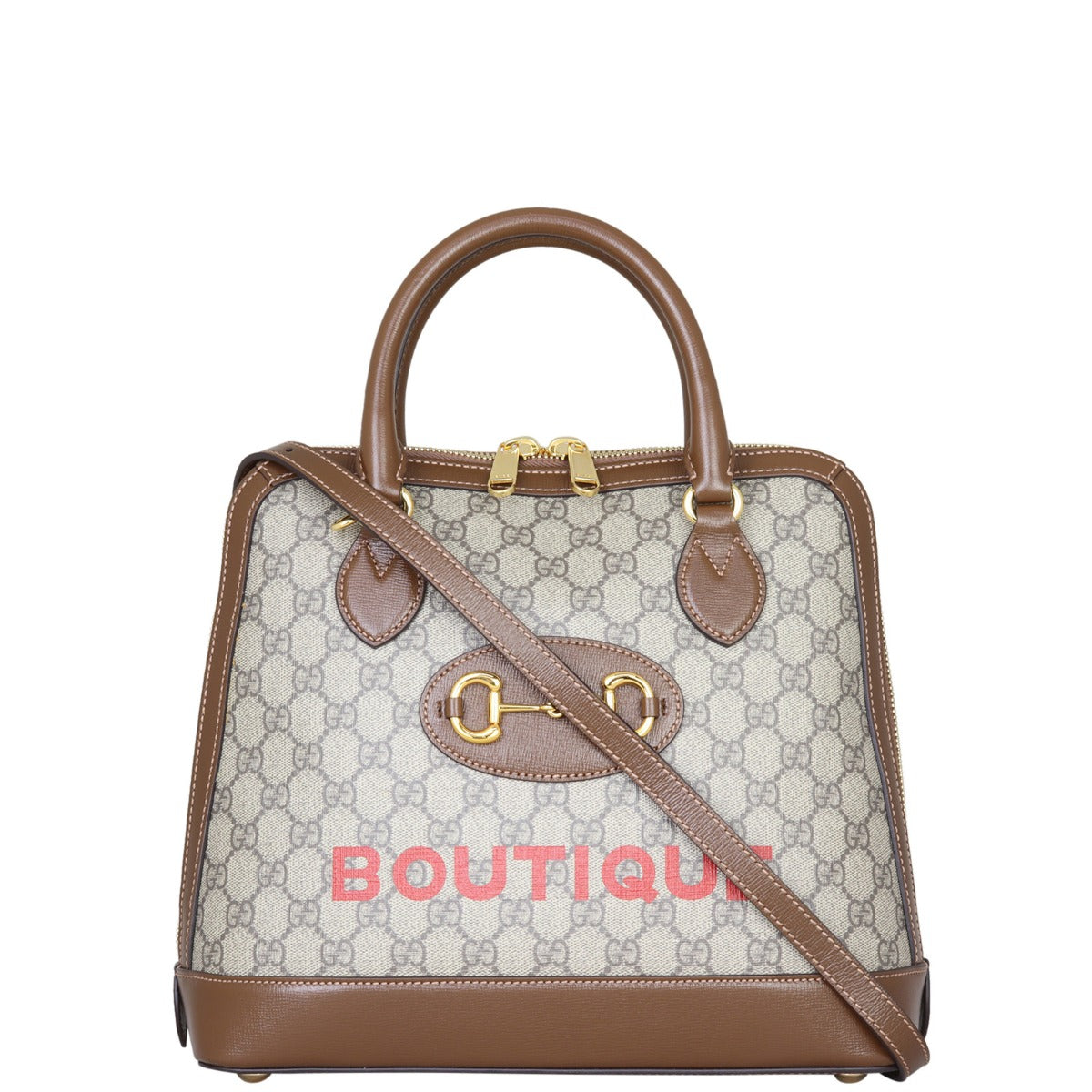 Gucci GG Supreme 1955 Horsebit Top Handle Bag Medium