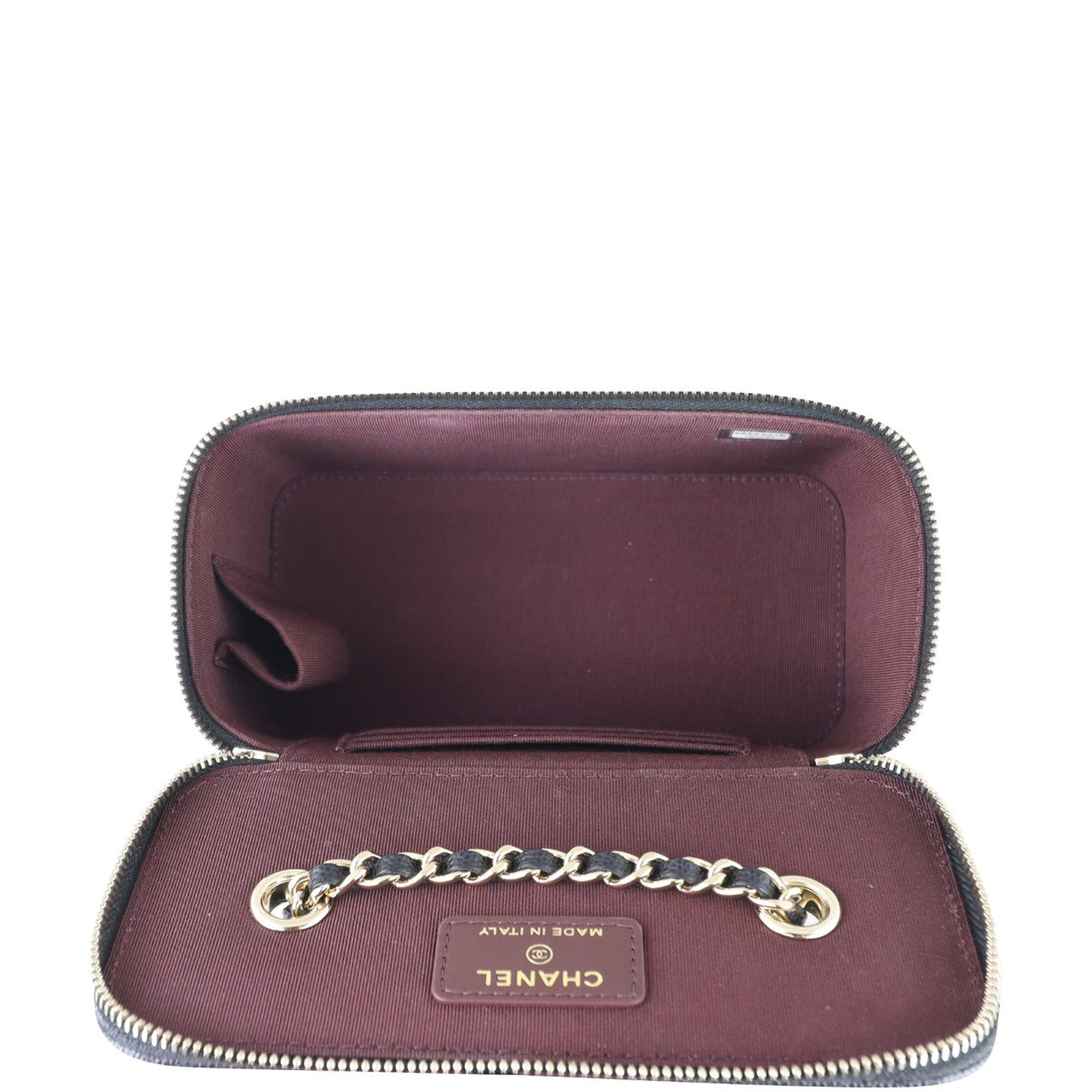 Chanel Vanity Case with Chain | Gold Hardware