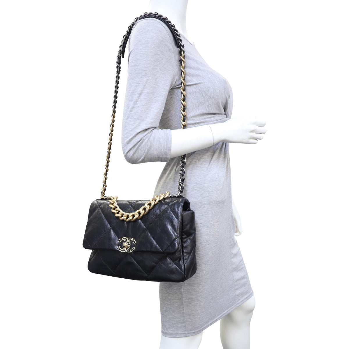 Chanel 19 Flap Bag Large | Black