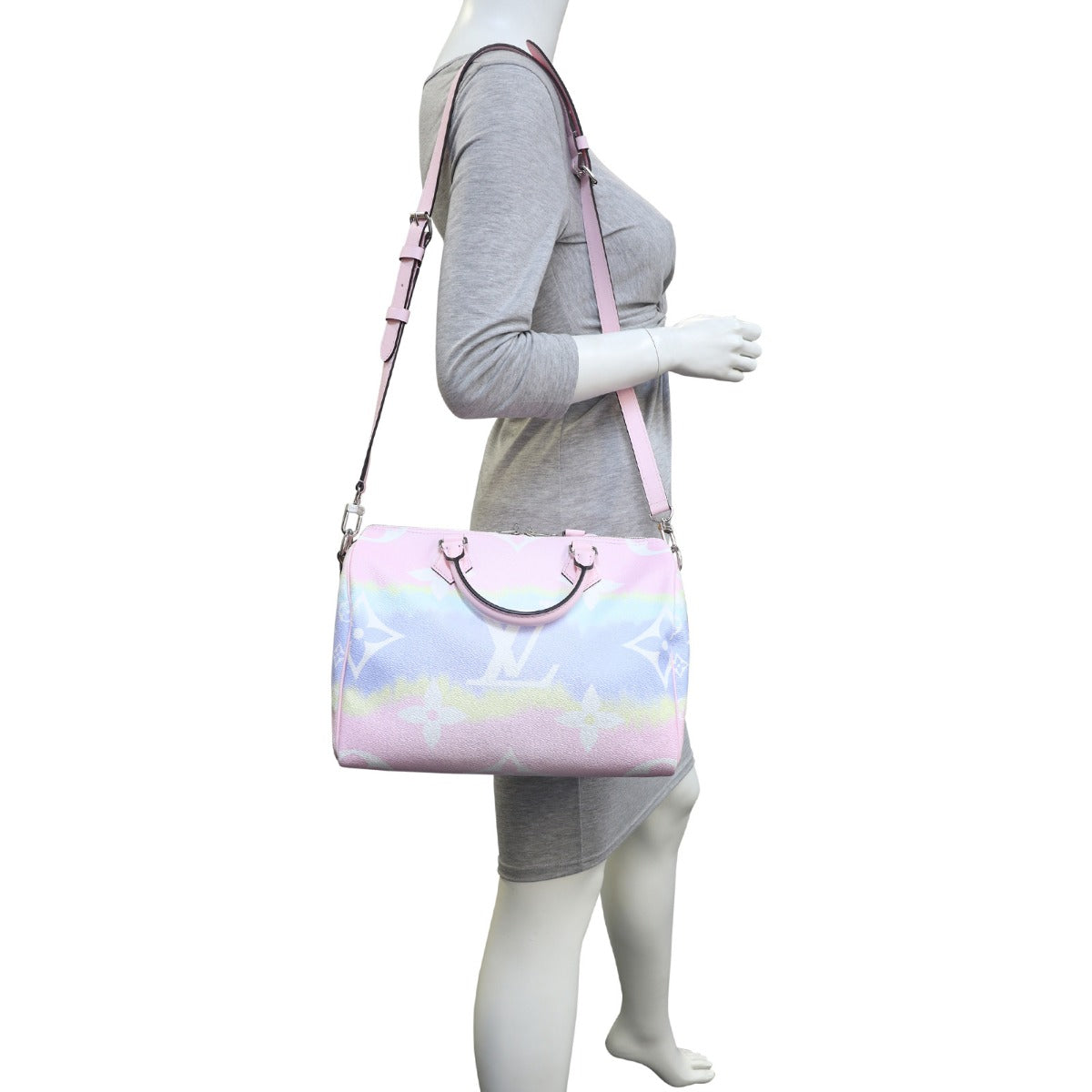 Louis Vuitton Speedy 30 Bandouliere Monogram Escale