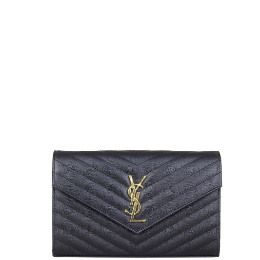 Saint Laurent Monogram Envelope Chain Wallet