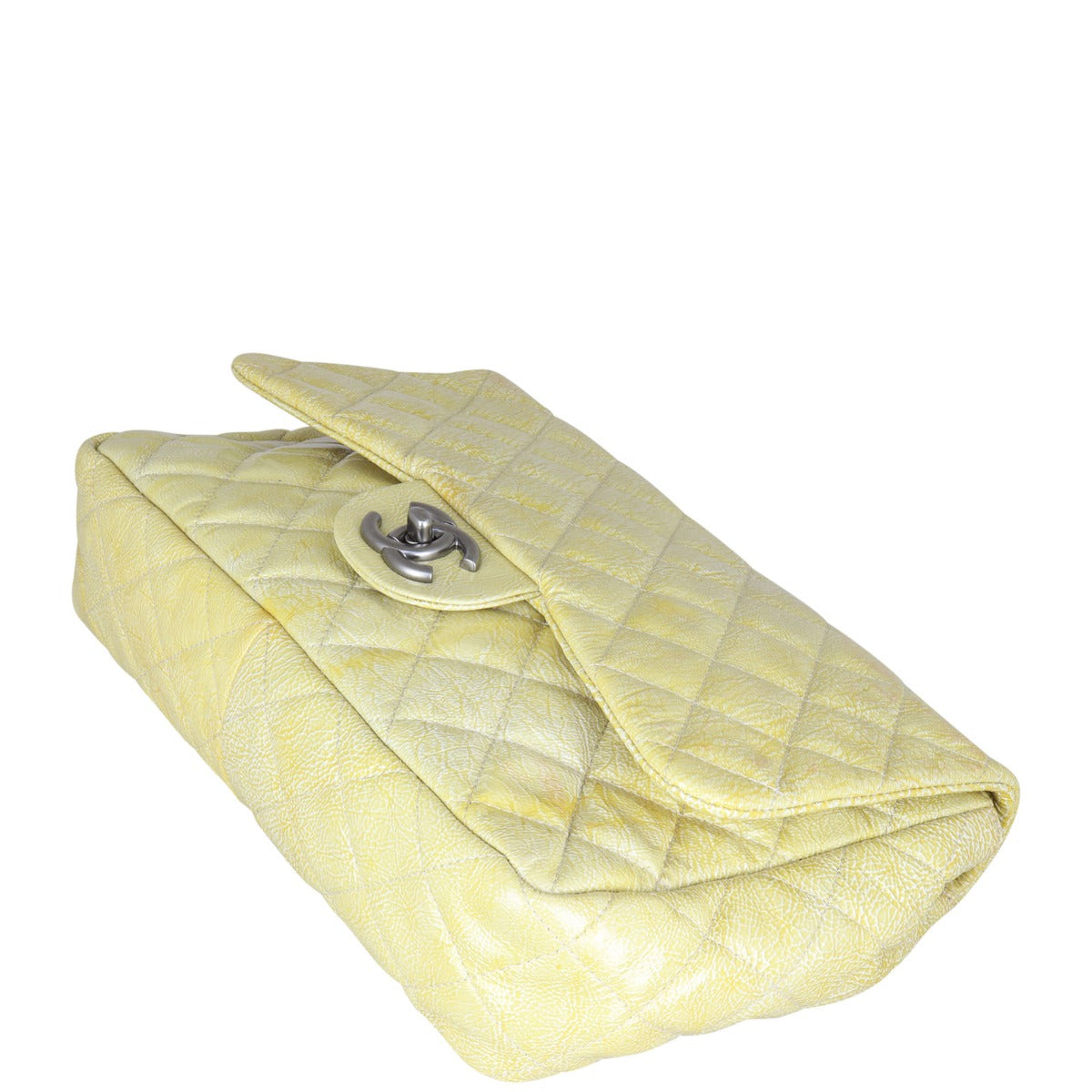 Chanel Classic Single Flap Jumbo Vinyl | Yellow