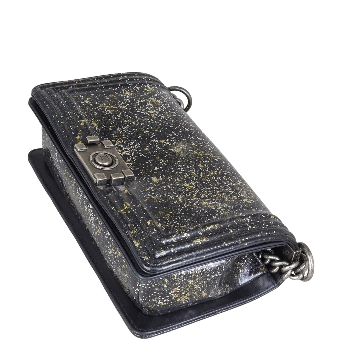 Chanel Boy Old Medium Crystal Glitter