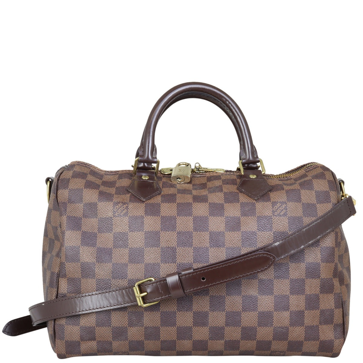 Louis Vuitton Speedy 30 Bandouliere Damier Ebene