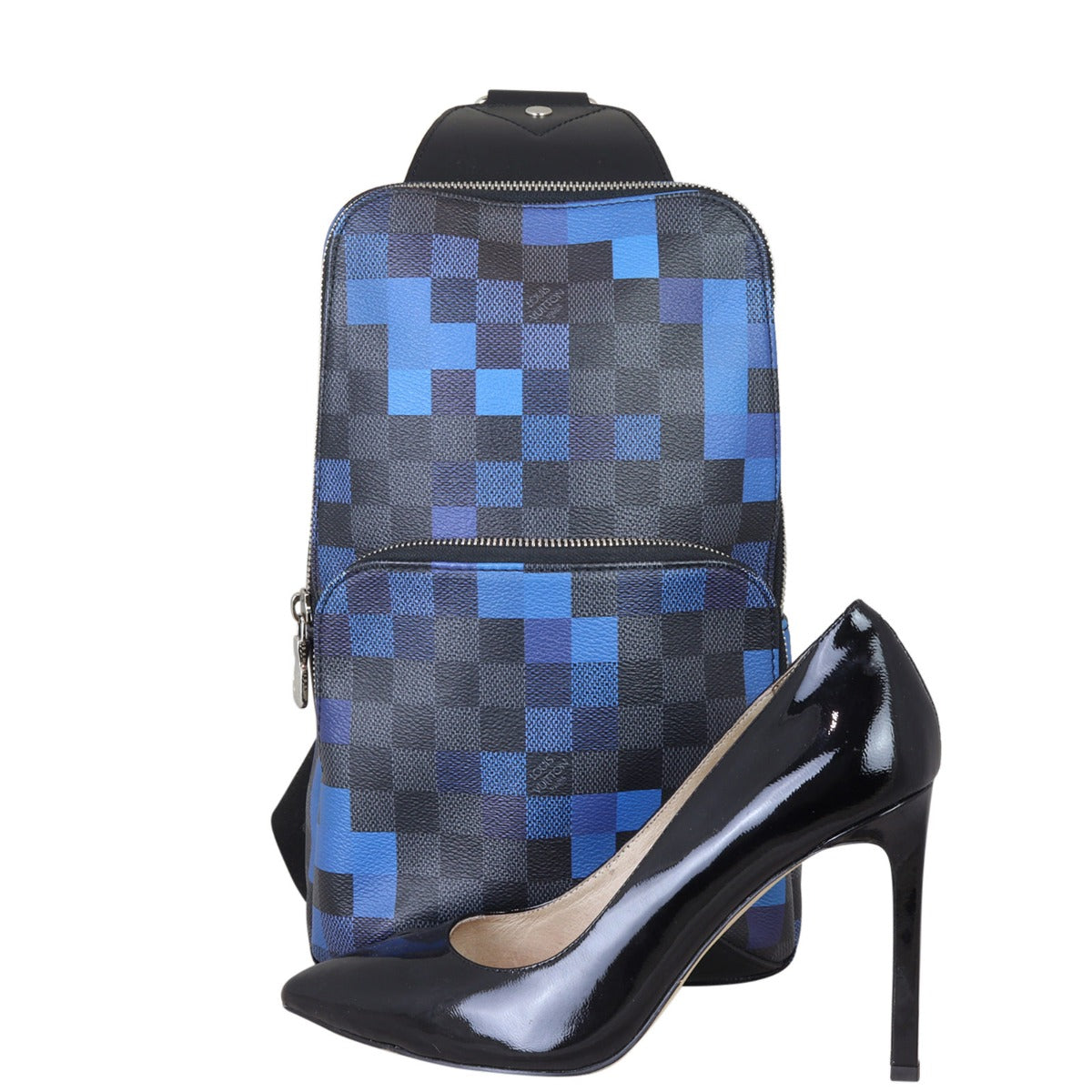 Louis Vuitton Avenue Sling Bag Damier Graphite Pixel
