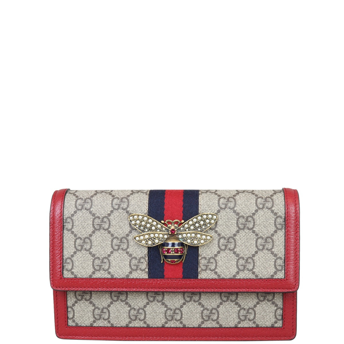 Gucci GG Supreme Queen Margaret Wallet on Chain