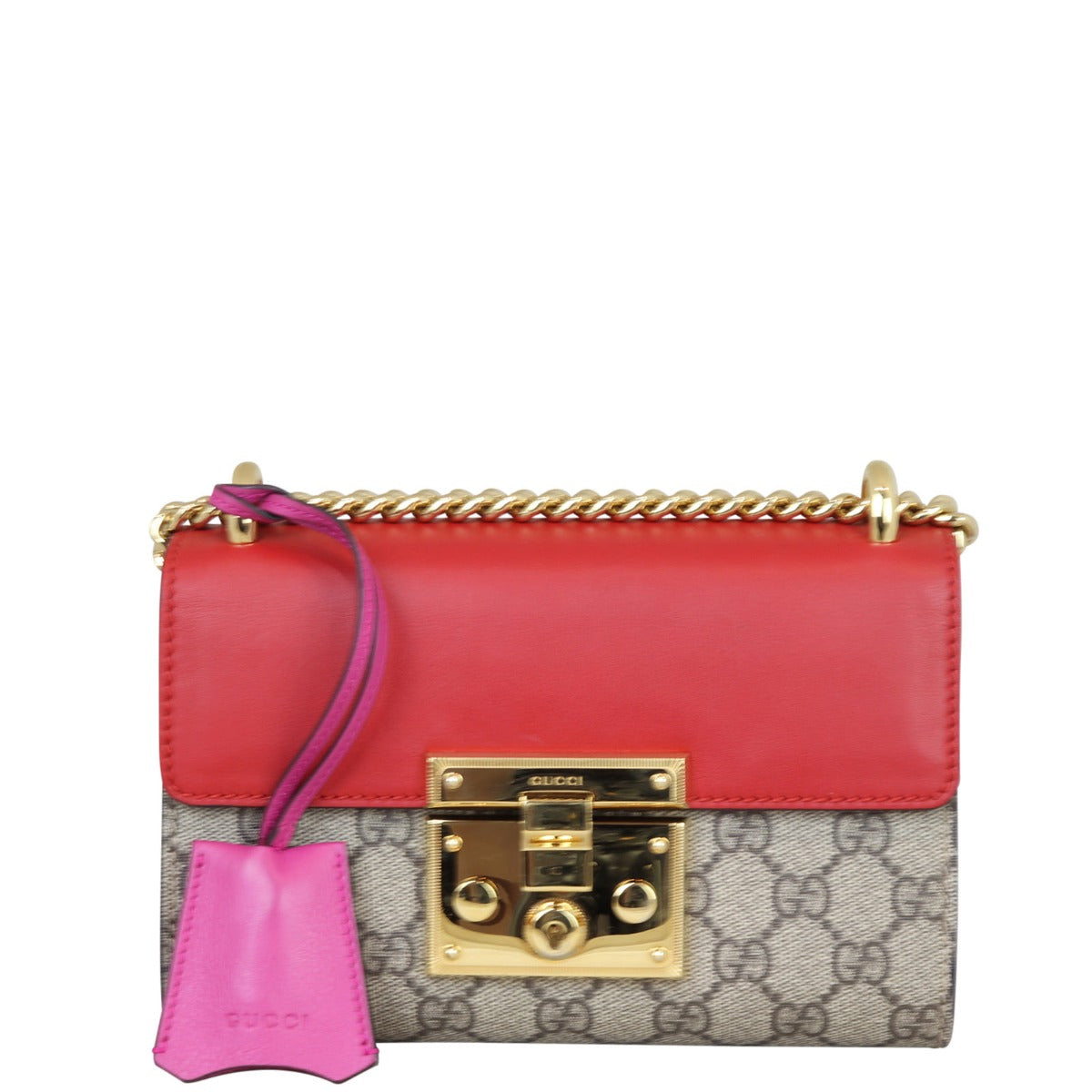 Gucci GG Supreme Padlock Small Shoulder Bag