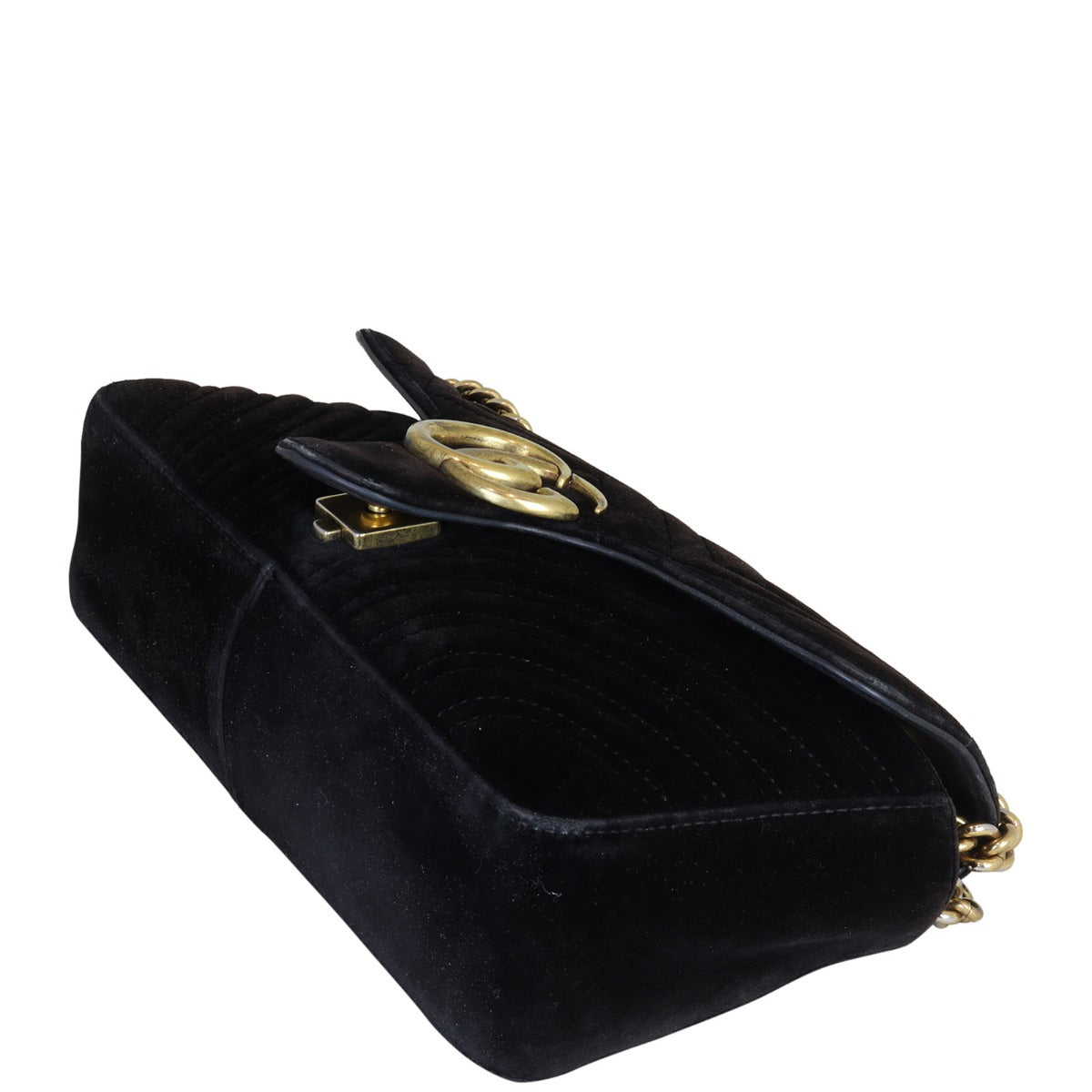 Gucci GG Marmont Small Velvet Shoulder Bag