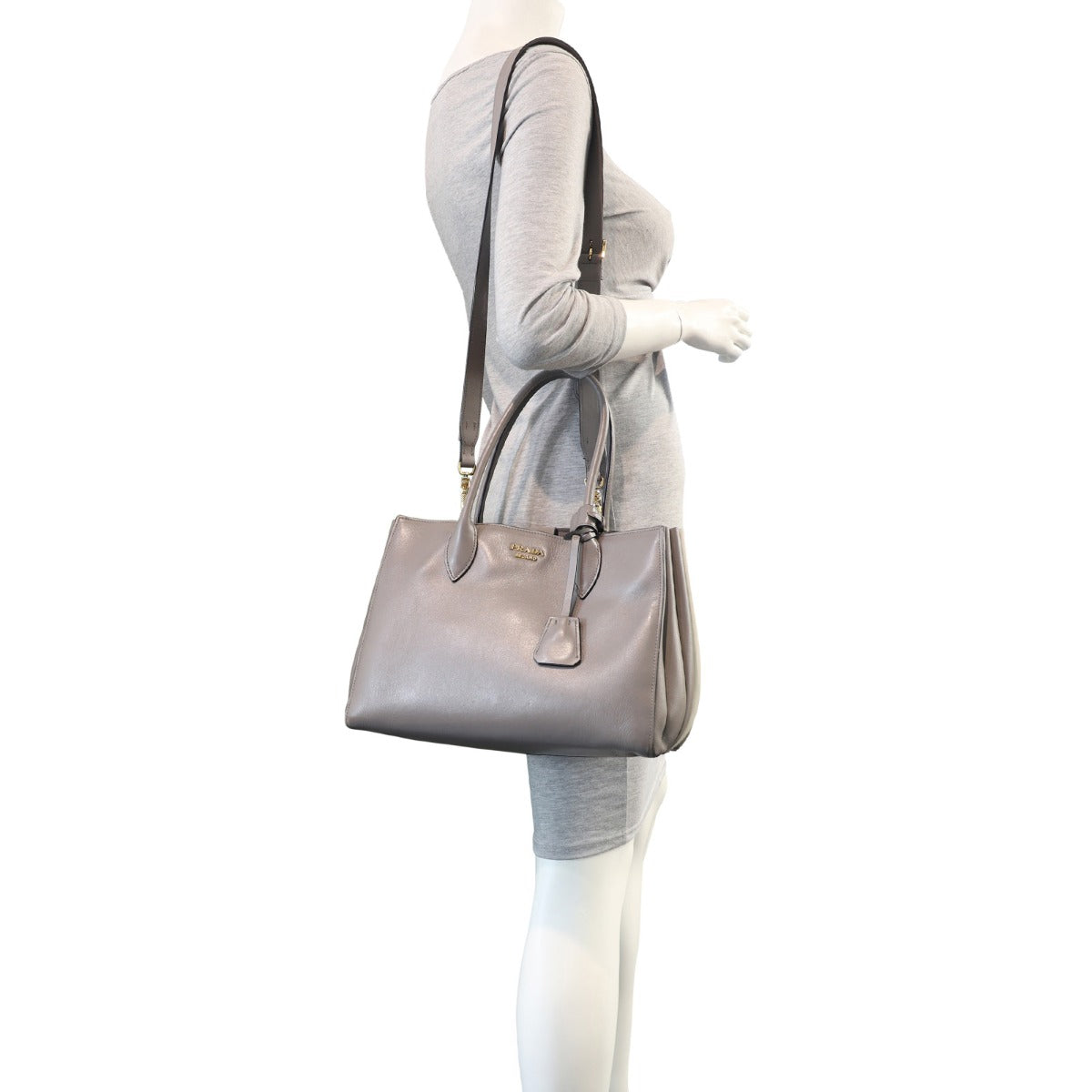 Prada City Calf Bibliotheque Bag