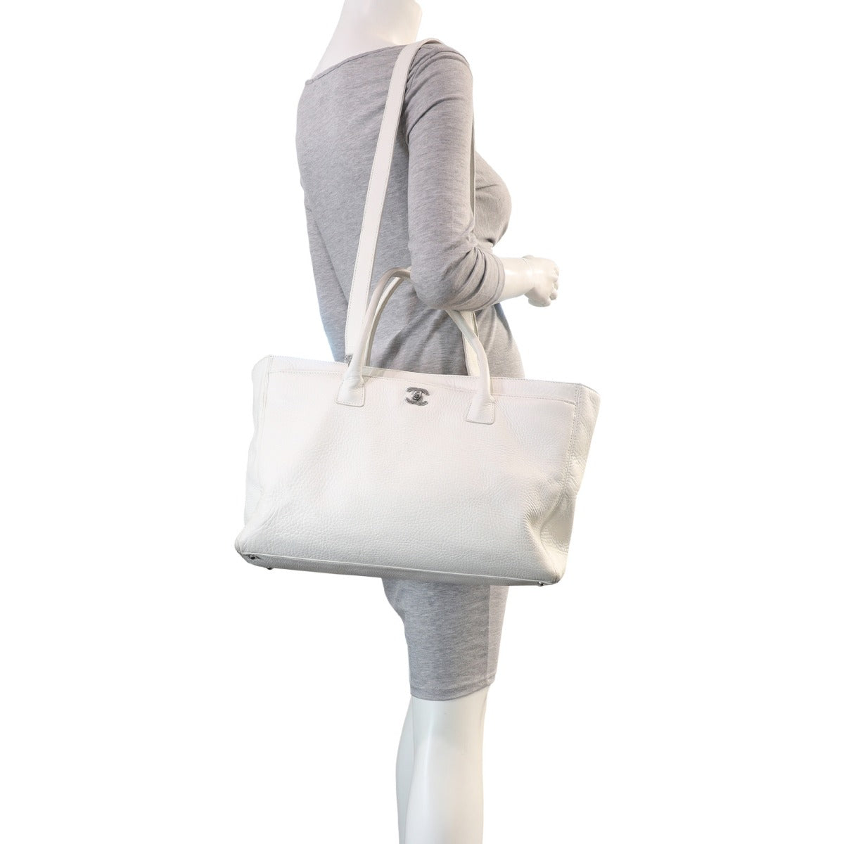 Chanel Cerf Tote Large | White