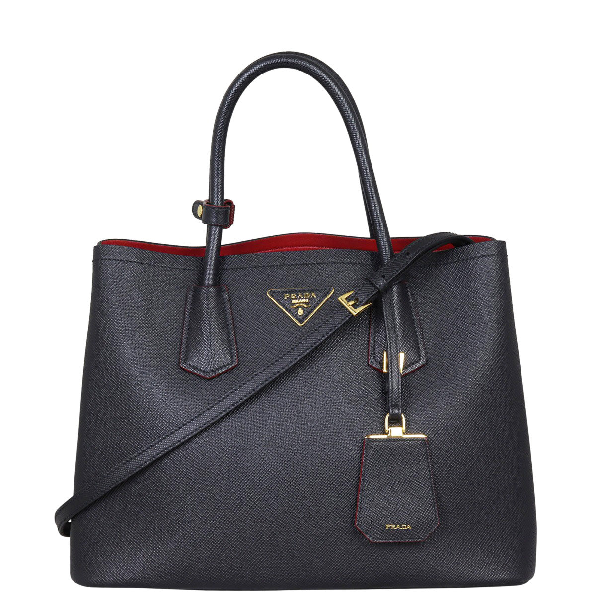 Prada Saffiano Cuir Double Bag Medium