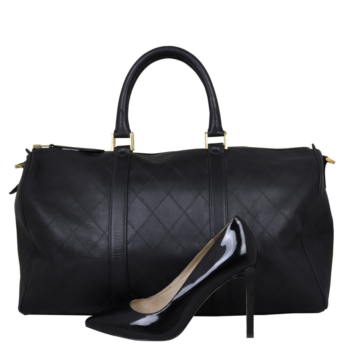 Chanel Vintage Double Stitch Duffle Bag