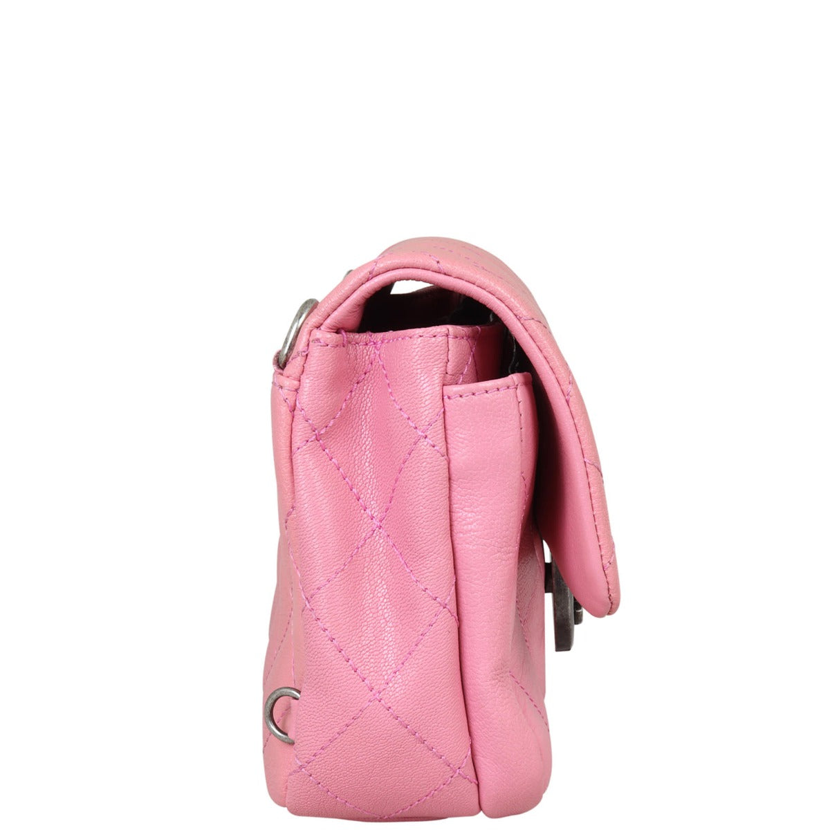 Chanel Double Carry Flap Bag Small | Pink
