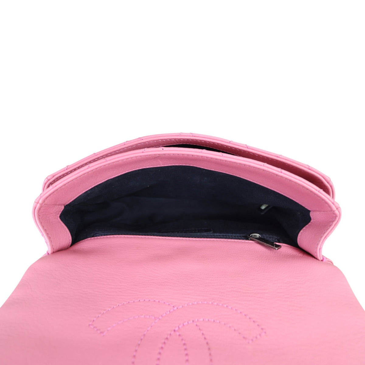 Chanel Double Carry Flap Bag Small | Pink