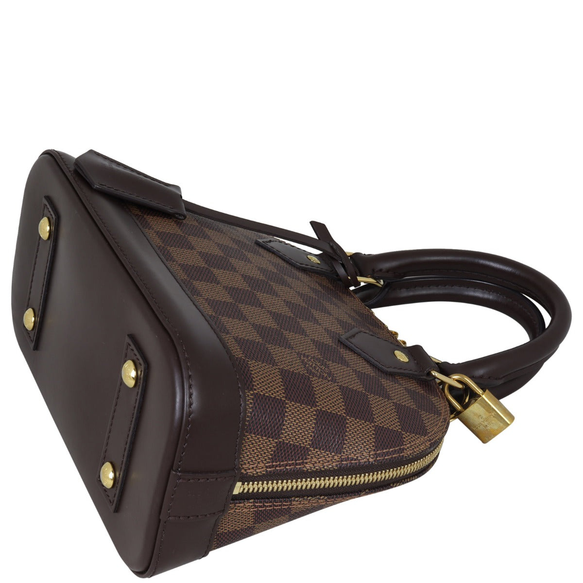 Louis Vuitton Alma BB Damier Ebene | Gold Hardware Padlock