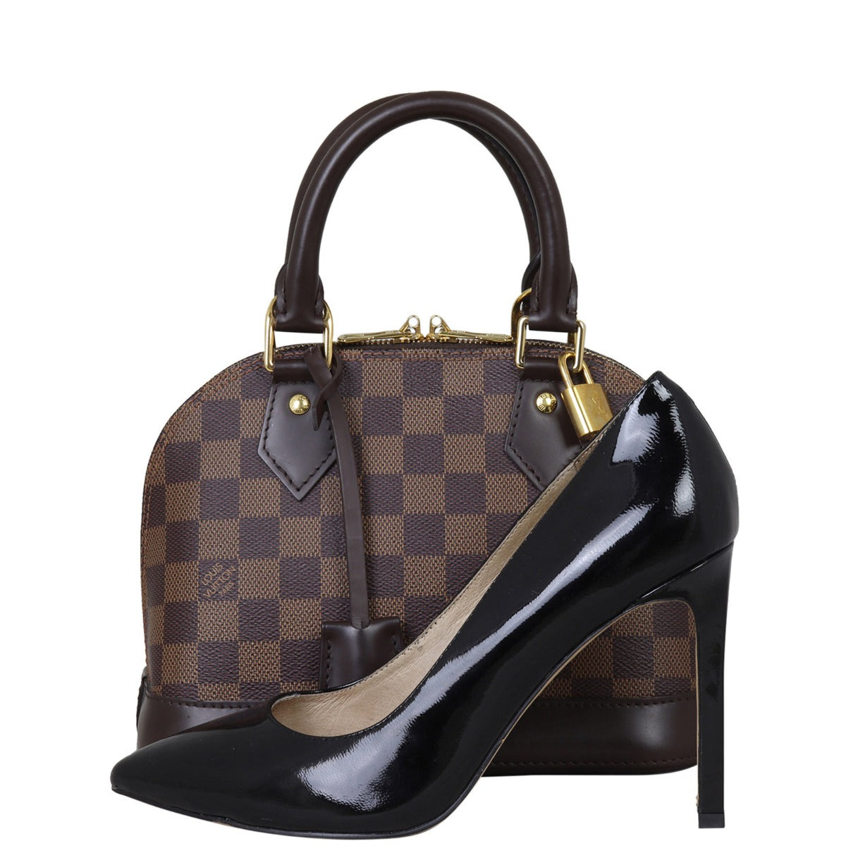 Louis Vuitton Alma BB Damier Ebene | Gold Hardware Padlock