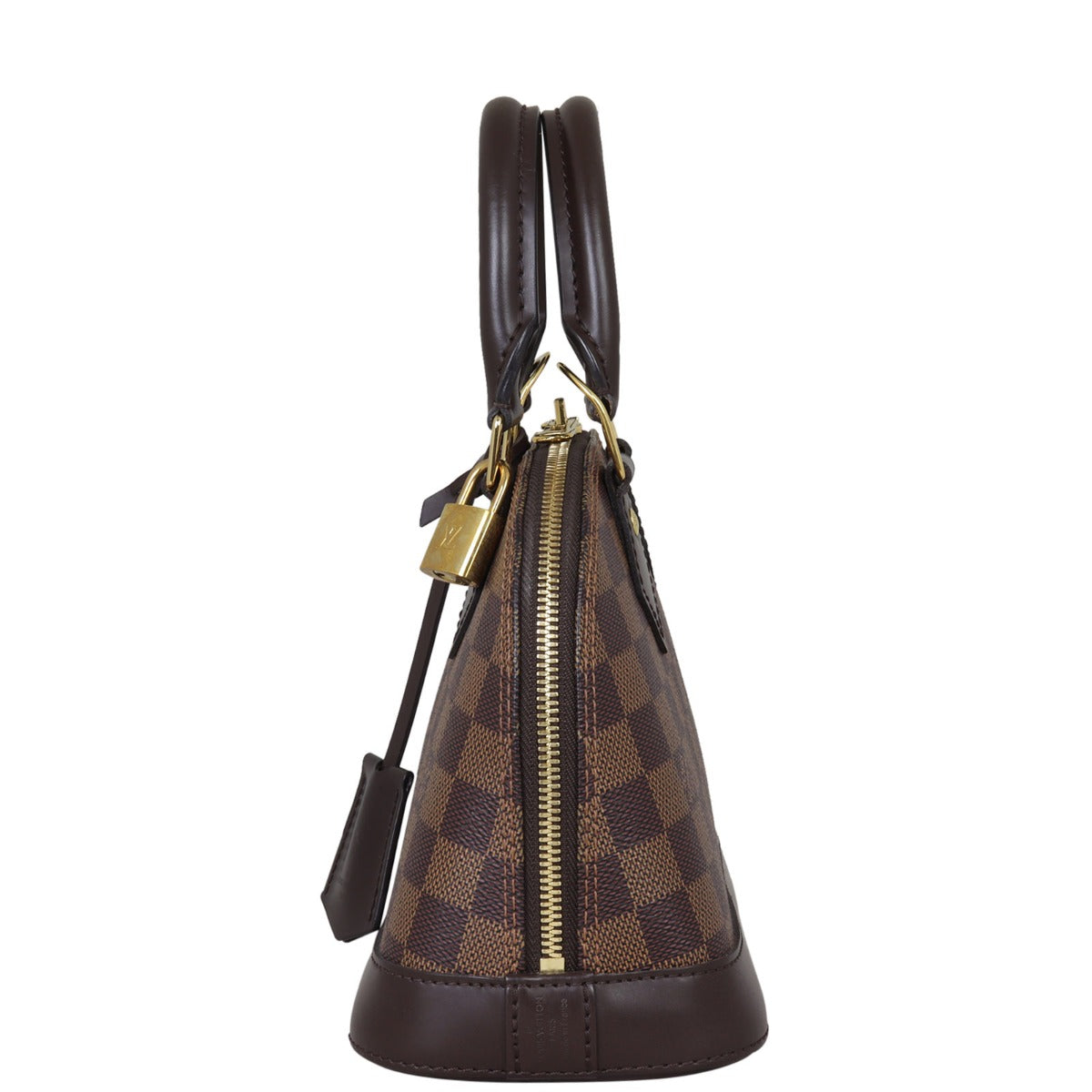 Louis Vuitton Alma BB Damier Ebene | Gold Hardware Padlock