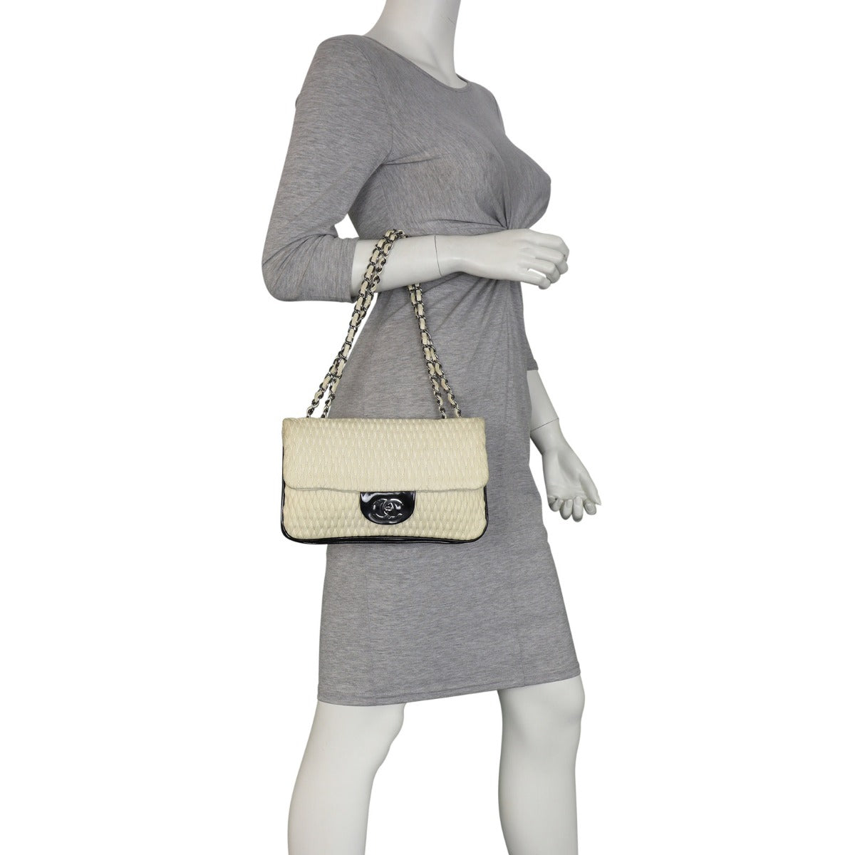 Chanel Woven Leather Flap Bag