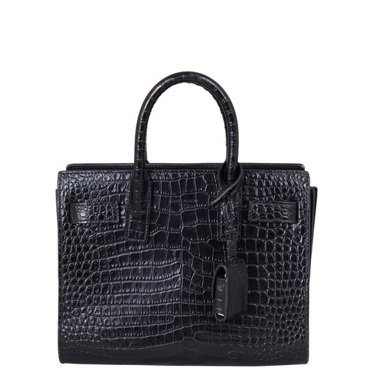 Saint Laurent Sac de Jour Nano Croc-Embossed