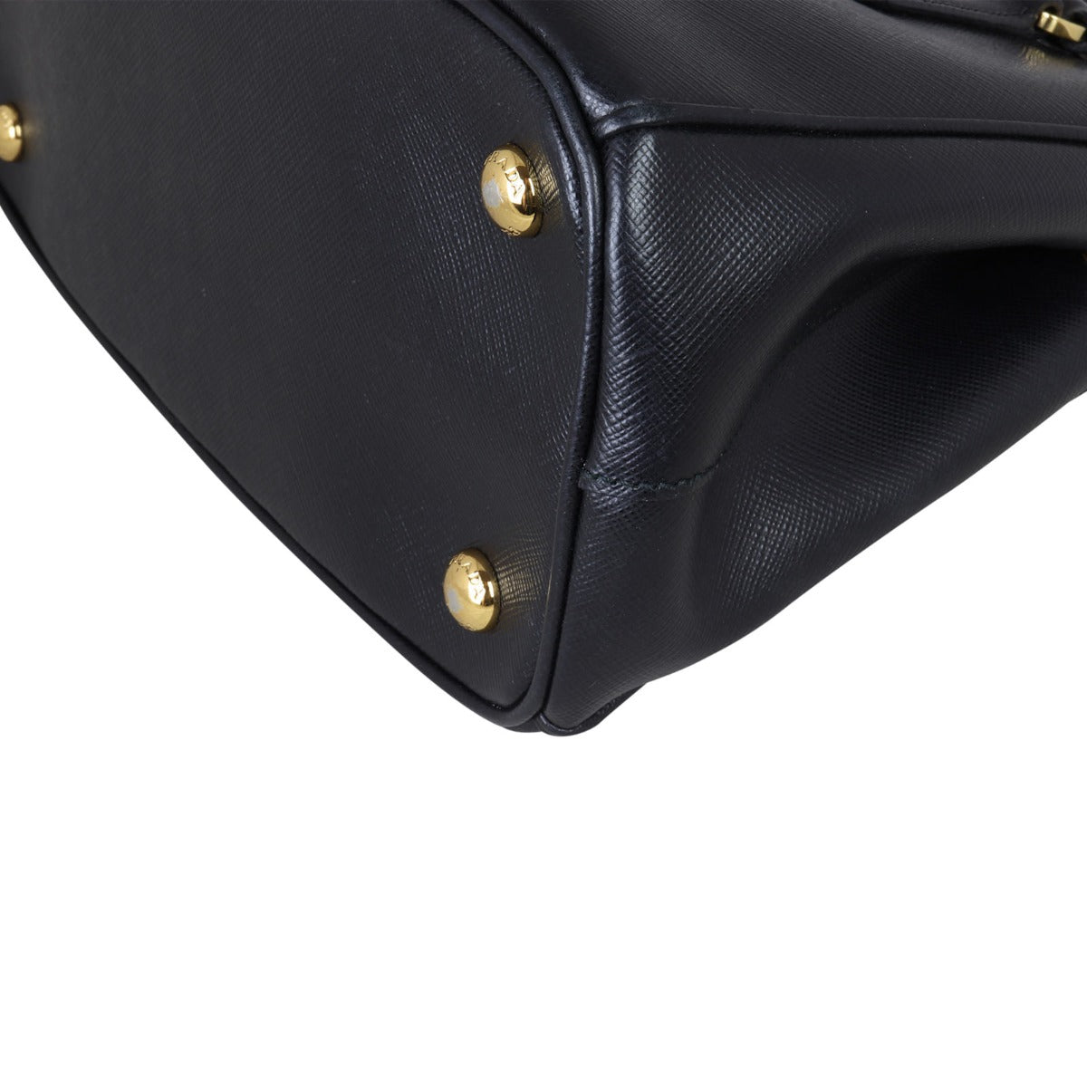 Prada Saffiano Lux Galleria Double Zip Tote Mini