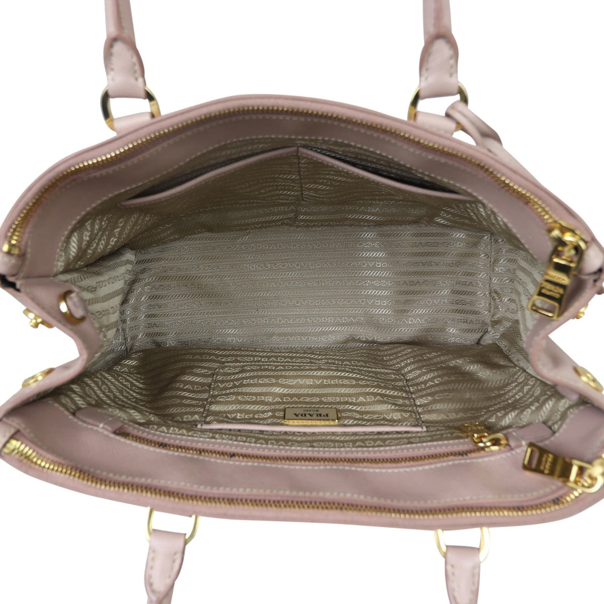 Prada Saffiano Lux Galleria Double Zip Tote Medium