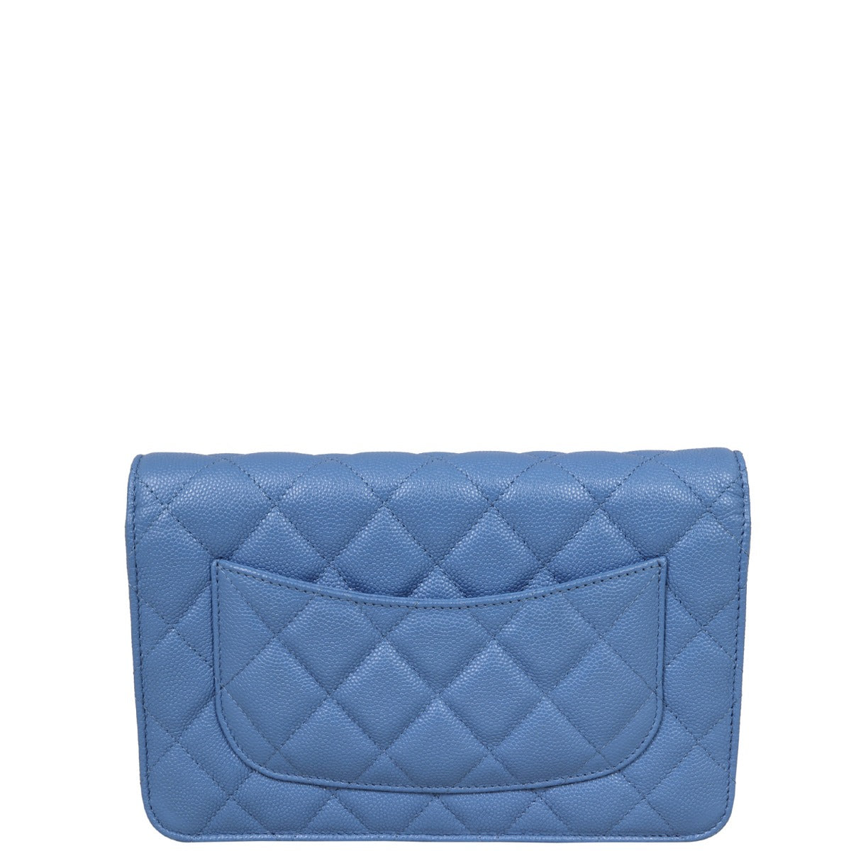 Chanel Classic Wallet on Chain |  Blue Diamond