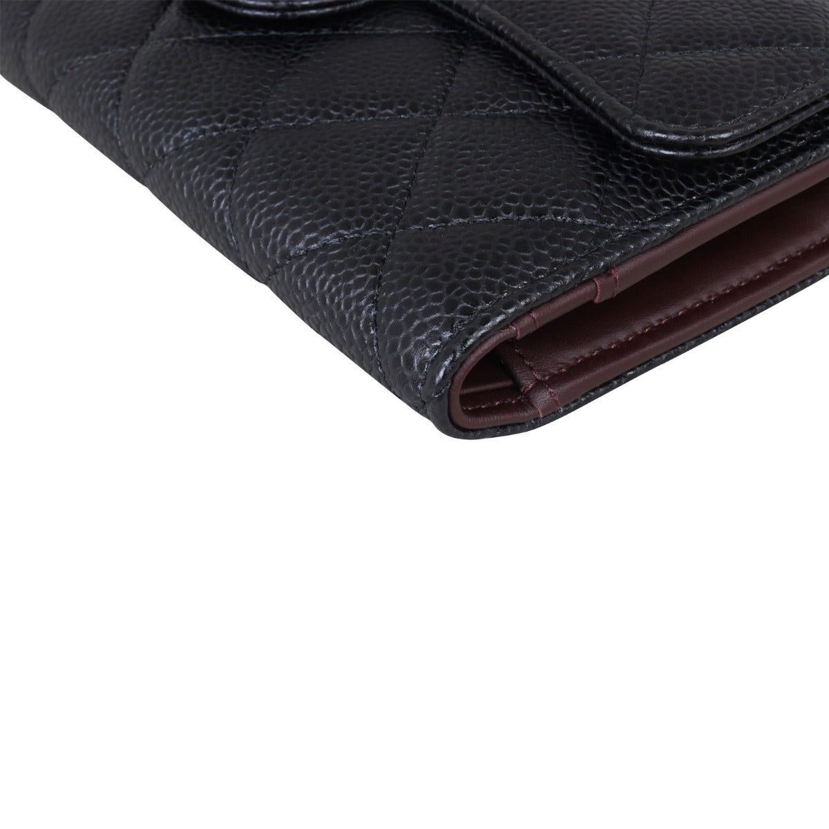 Chanel Classic Flap Long Wallet | Black GHW