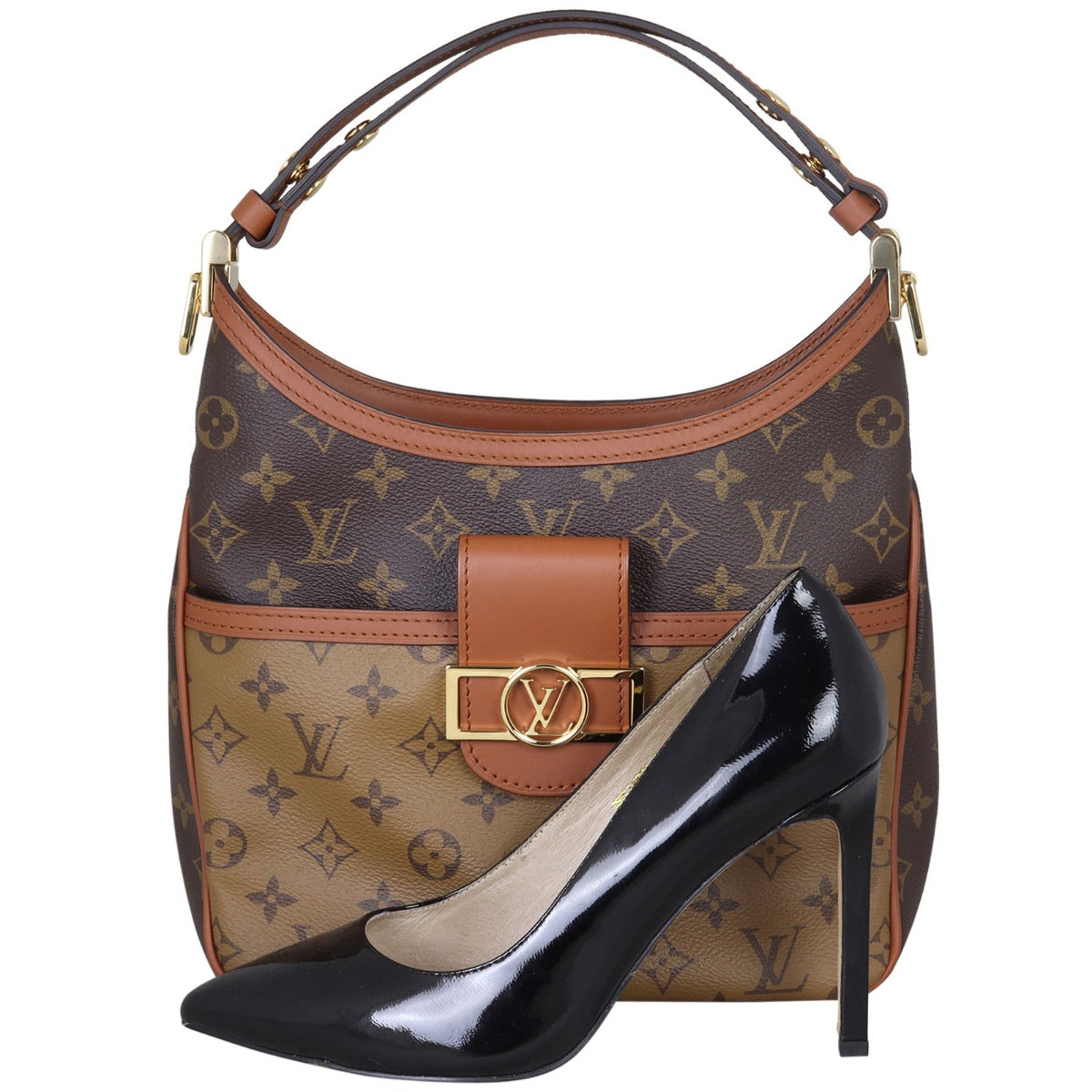 Louis Vuitton Dauphine Hobo PM Monogram Reverse