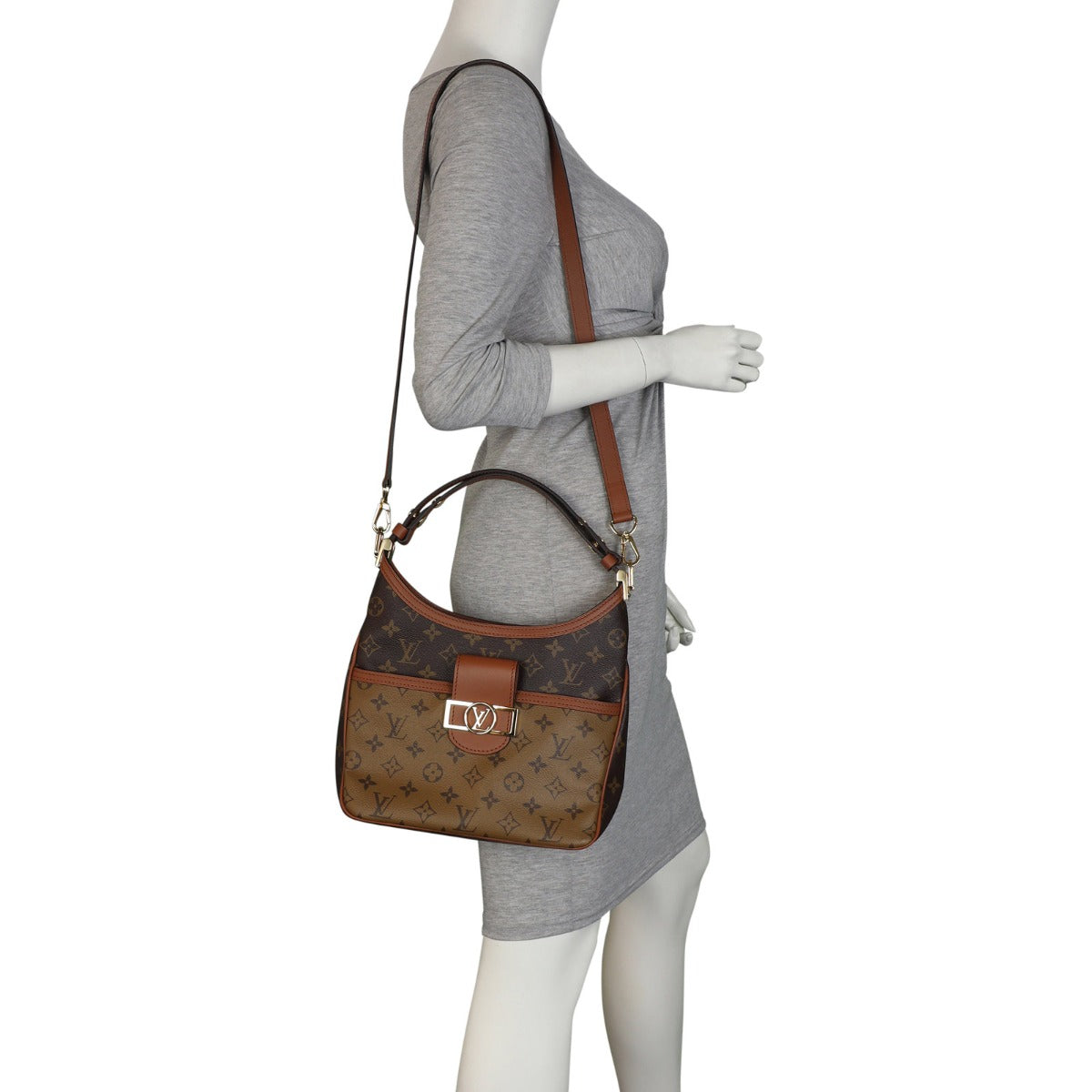 Louis Vuitton Dauphine Hobo PM Monogram Reverse