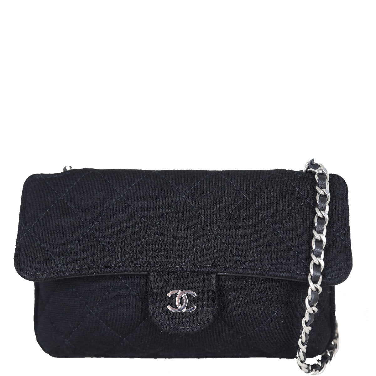 Chanel Fabric Tote with Chain Pouch
