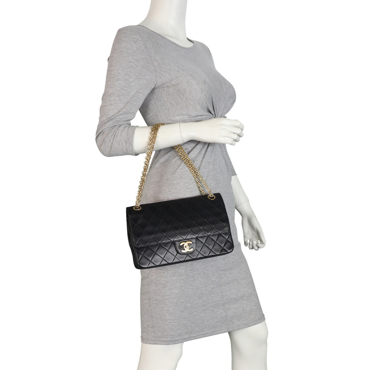 Chanel Classic Double Flap Medium | Vintage Gold Chain