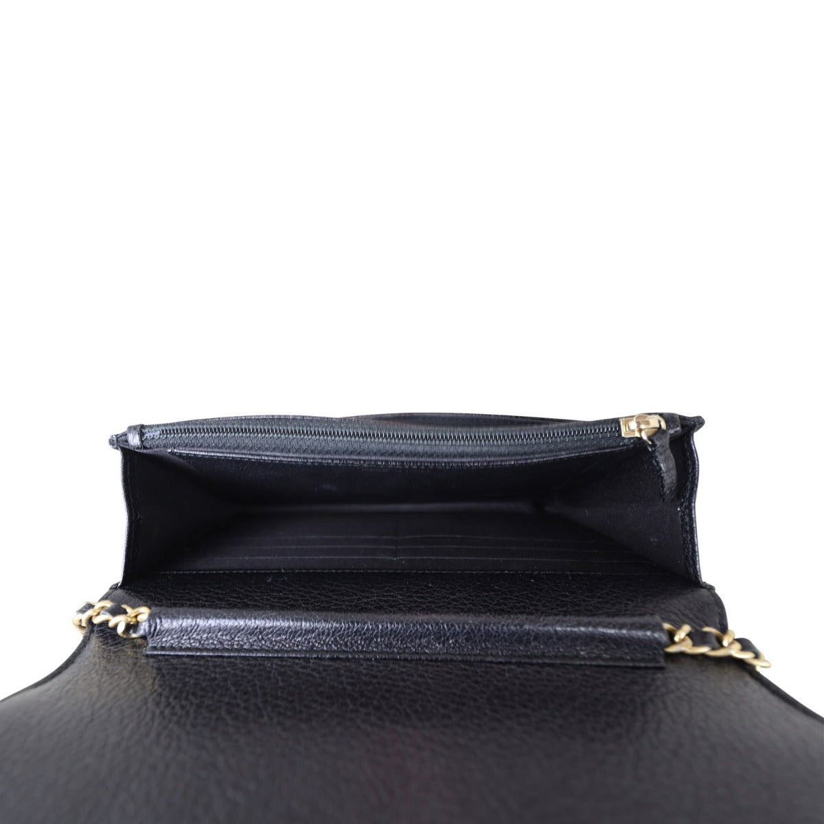 Chanel Boy Wallet on Chain | Black Grained Calfskin