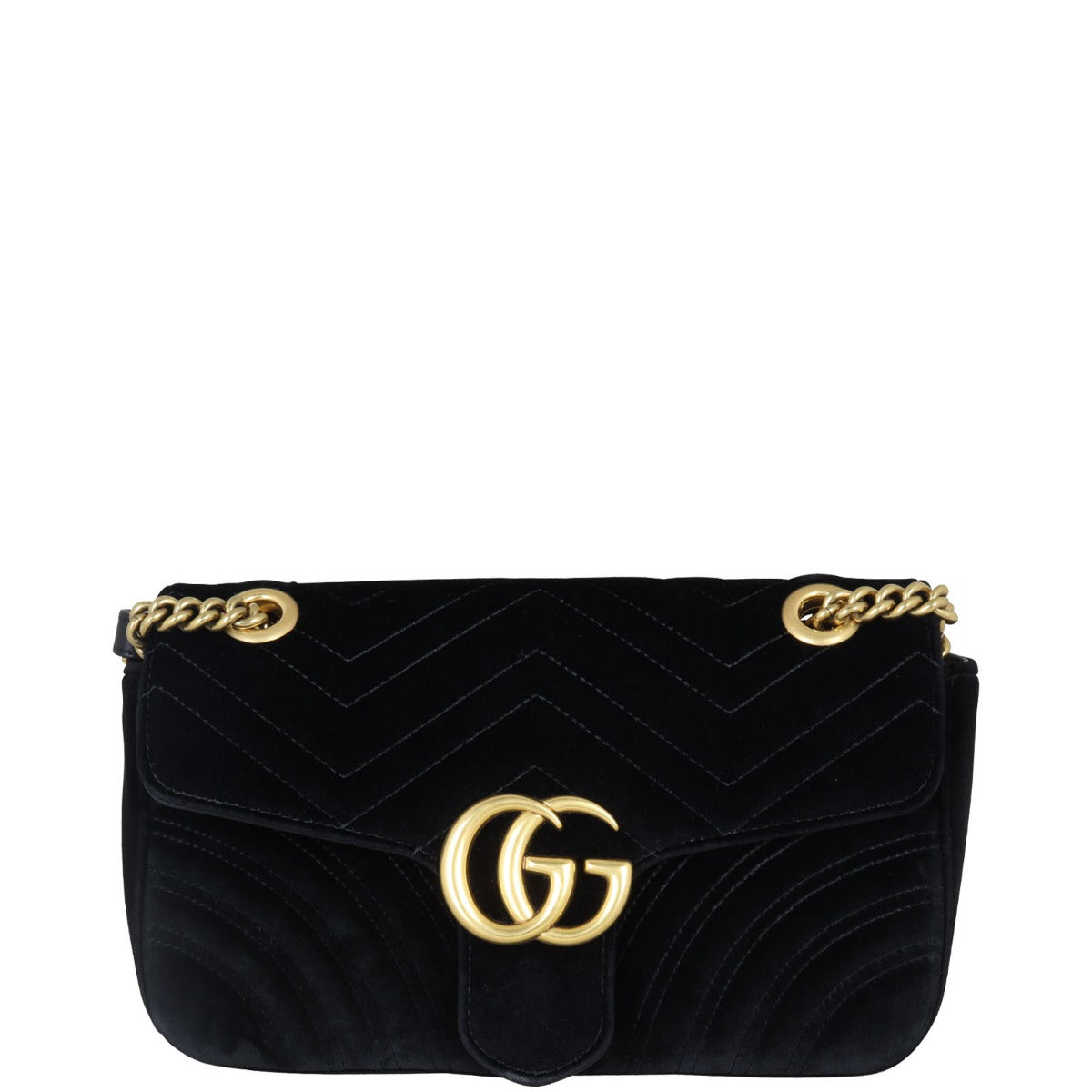 Gucci GG Marmont Small Velvet Shoulder Bag