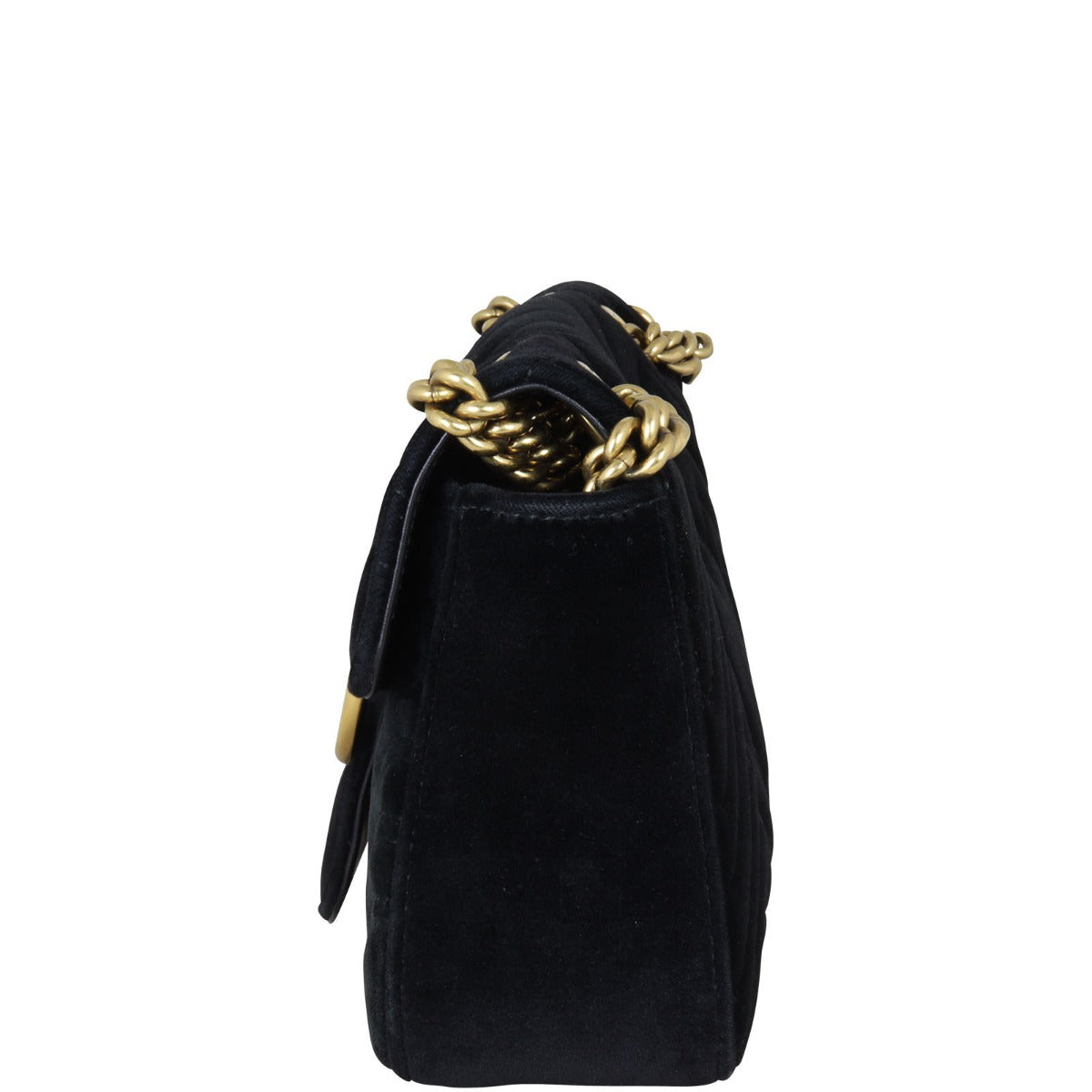 Gucci GG Marmont Small Velvet Shoulder Bag