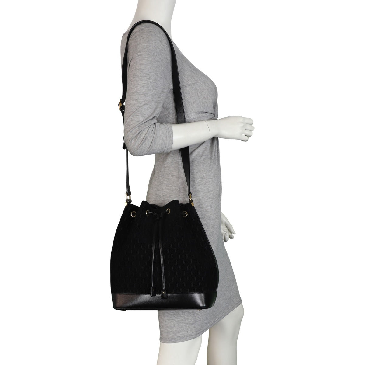 Saint Laurent All Over Bucket Bag Monogram