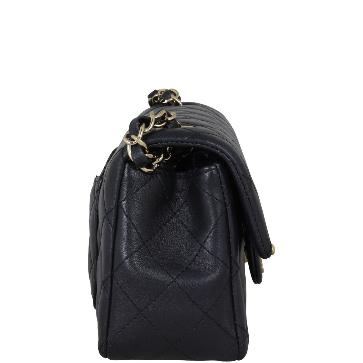 Chanel Classic Flap Mini Rectangular Bag | Black GHW
