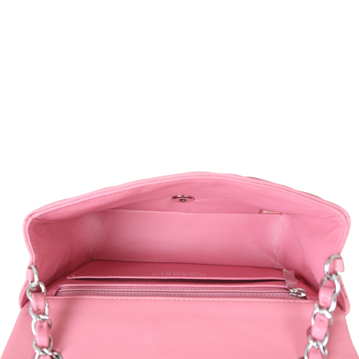 Chanel Classic Flap Mini Rectangular Bag Lambskin| Light Pink