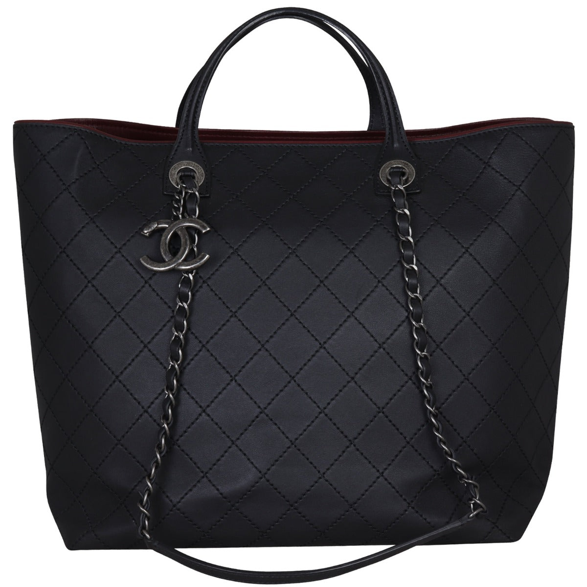 Chanel CC Charm Two Way Shopping Tote