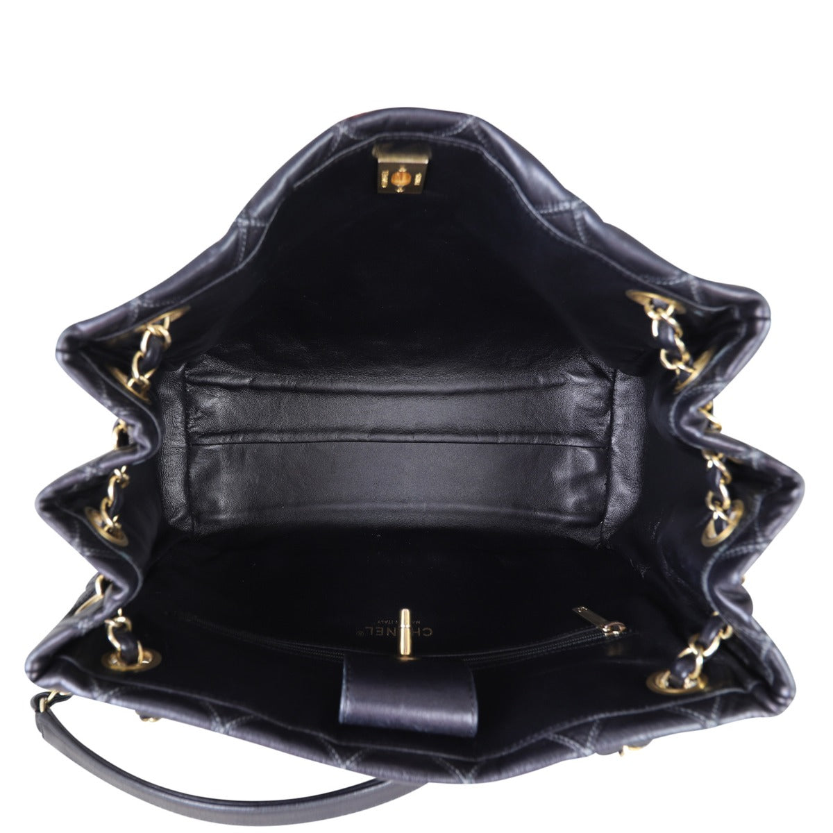 Chanel CC Quilted Tote | Black